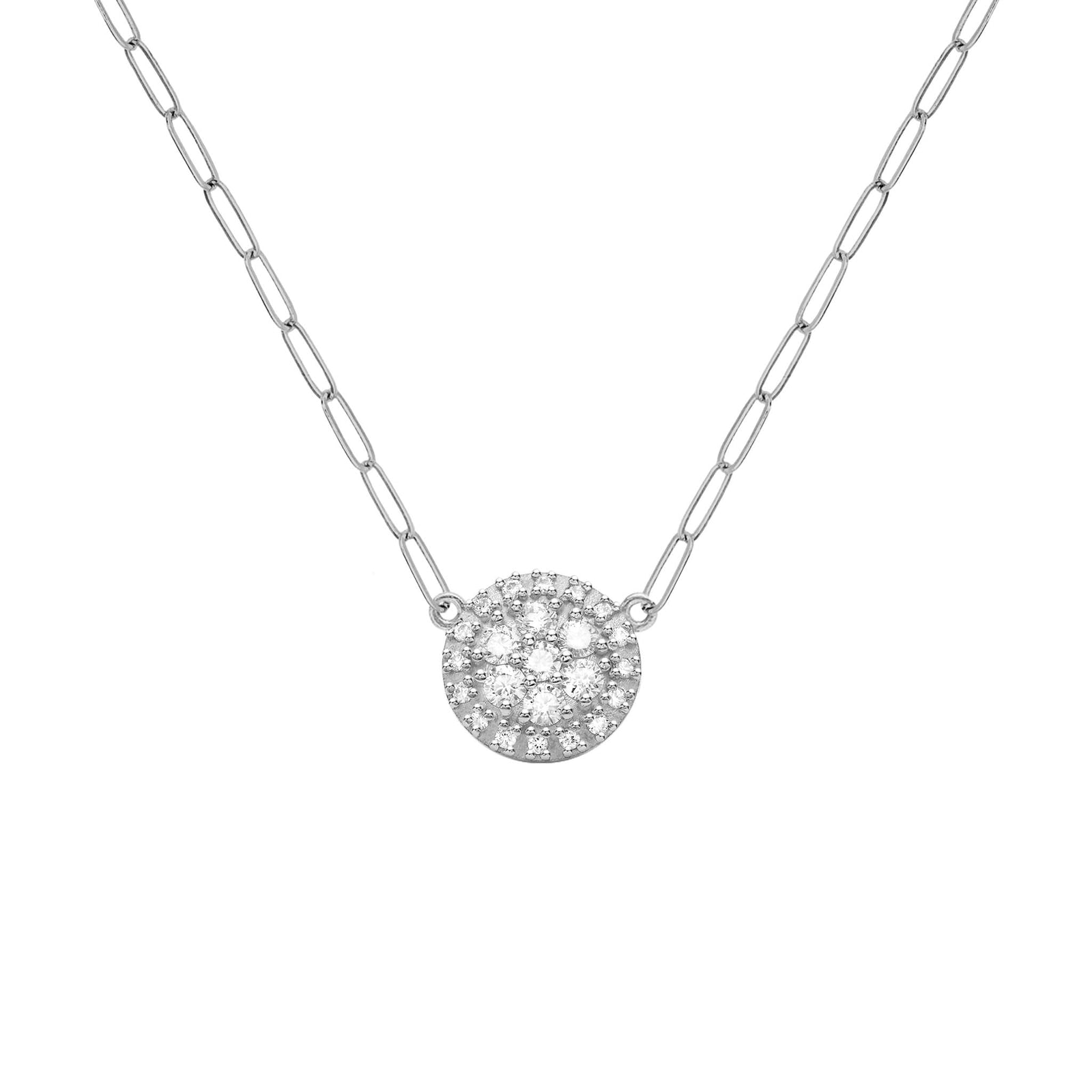 Palmer Diamond Necklace in Solid 14k Gold