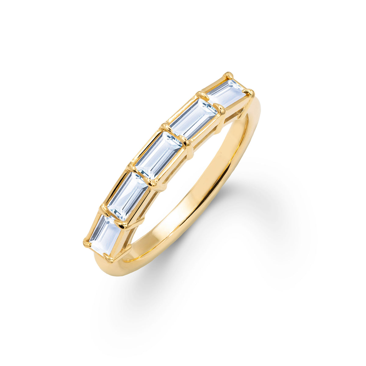 Providence Aquamarine Ring in 14k Gold (March)
