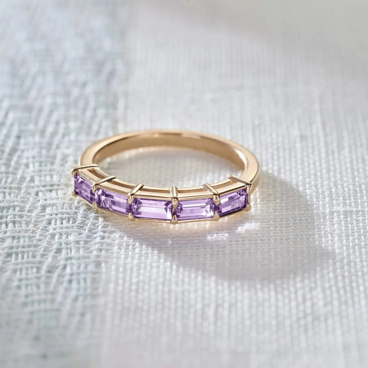 Providence Amethyst Ring in 14k Gold (February)