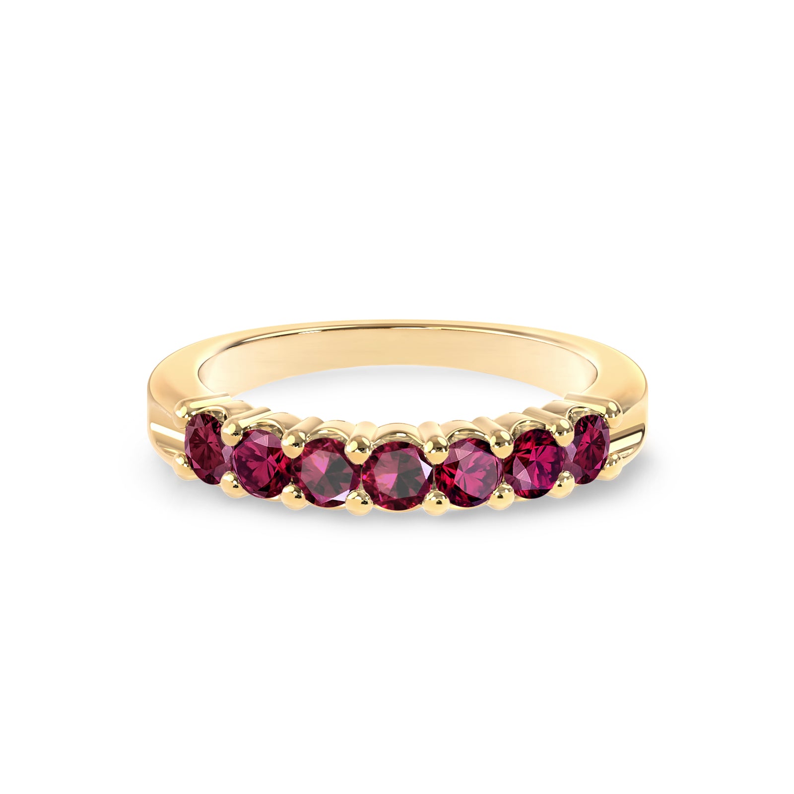 Rosecliff Luxe Ruby Stackable Ring in 14k Gold (July)