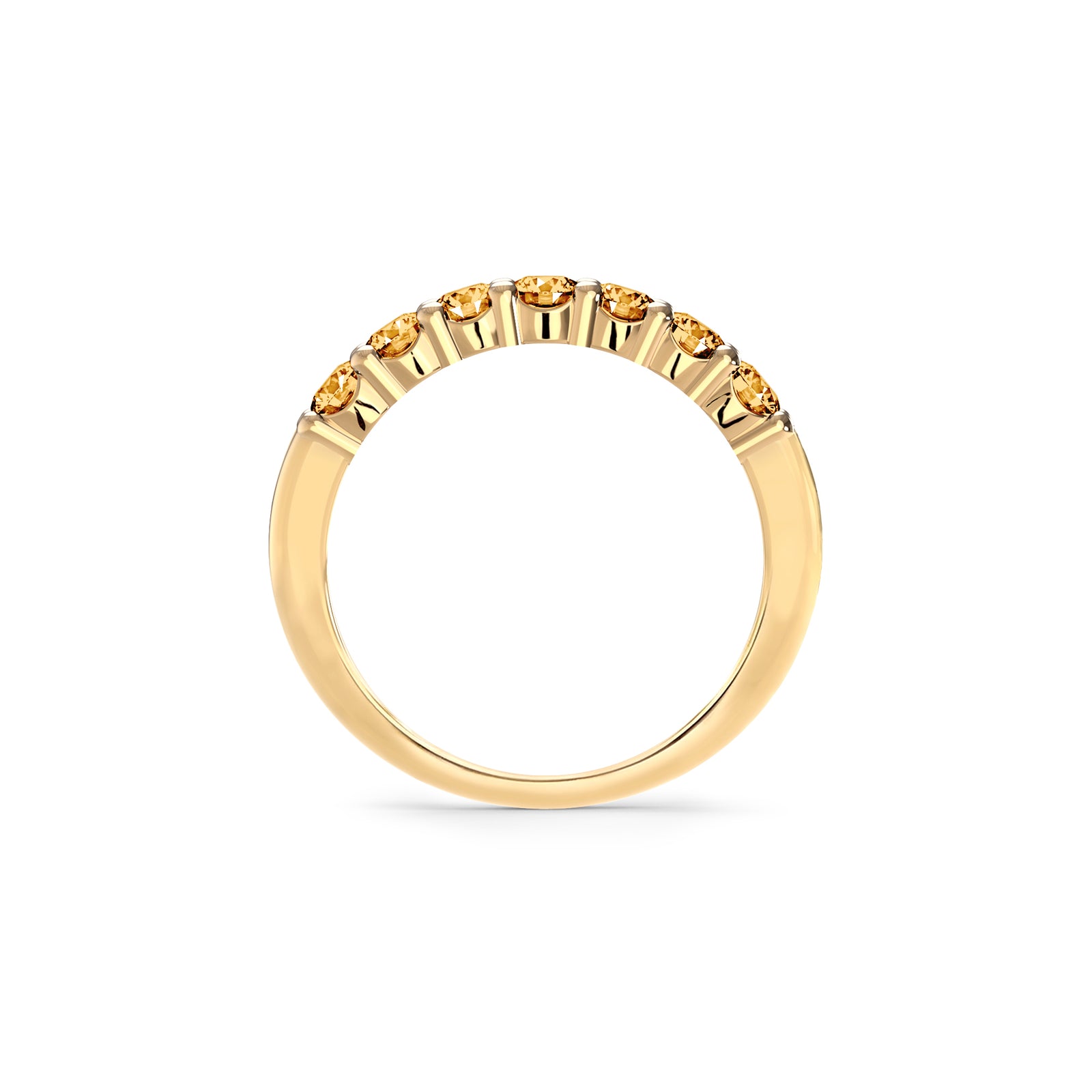 Rosecliff Luxe Citrine Stackable Ring in 14k Gold (November)