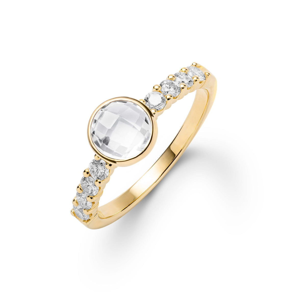 Rosecliff Grand Ring in 14k Gold