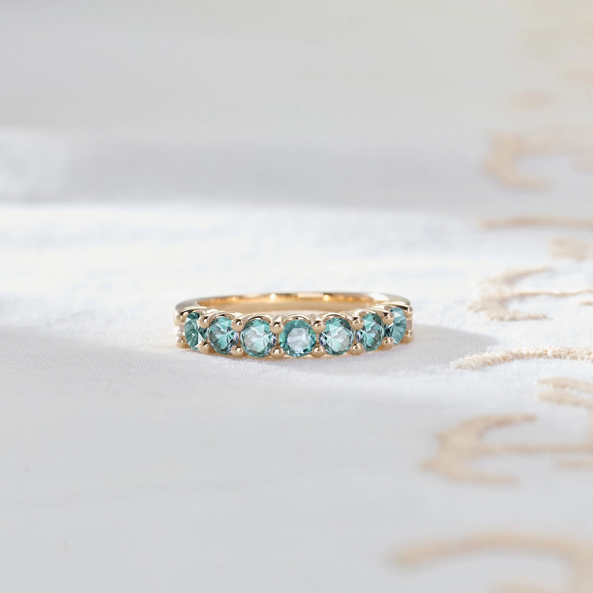 Rosecliff Luxe Alexandrite Stackable Ring in 14k Gold (June)