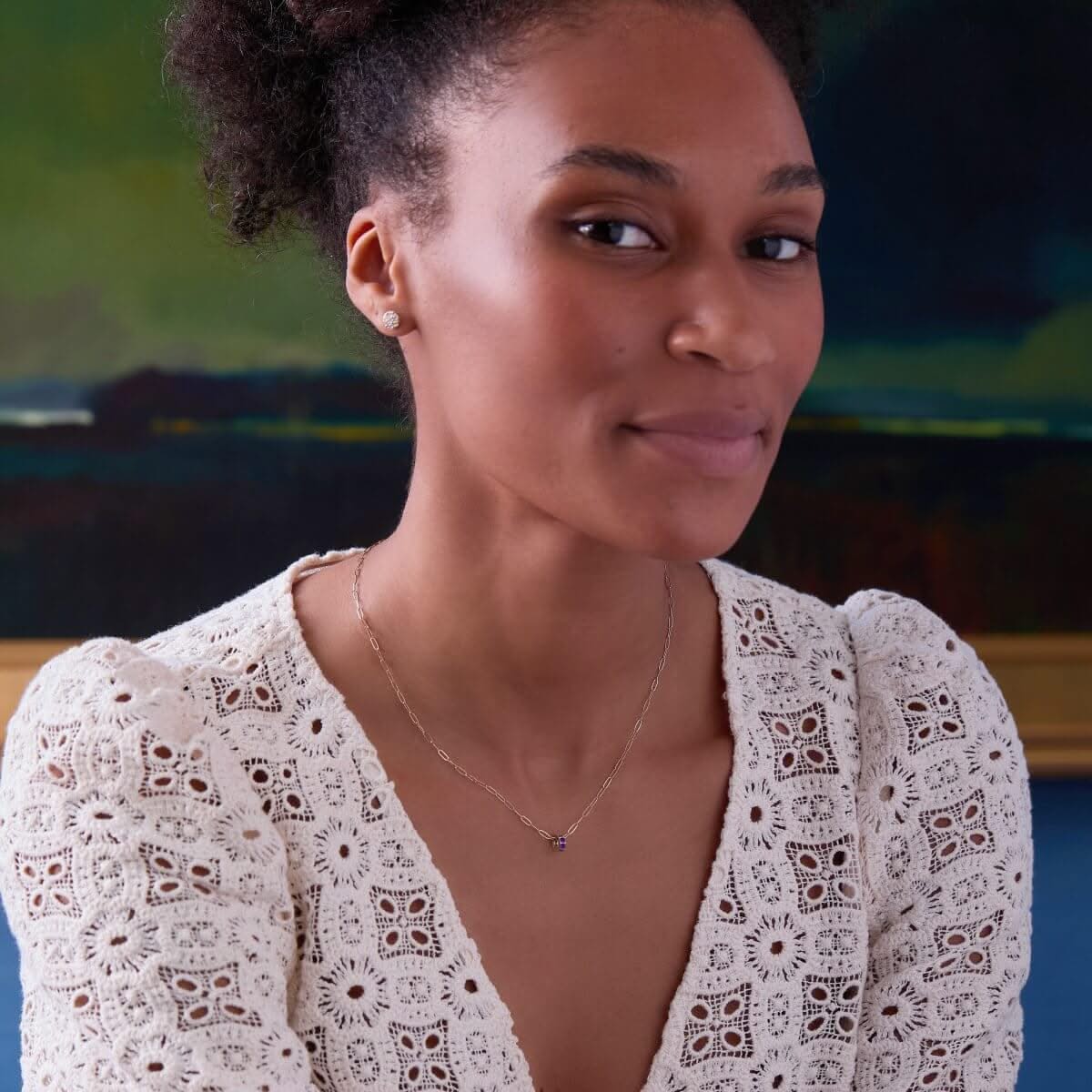 Rosecliff Amethyst Bead in 14k Gold (February)