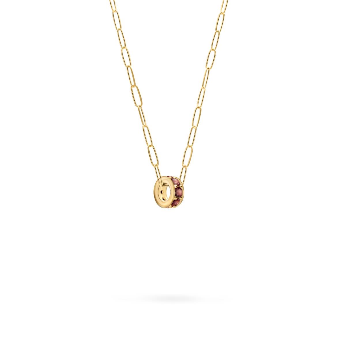Rosecliff Garnet Bead in 14k Gold (January)