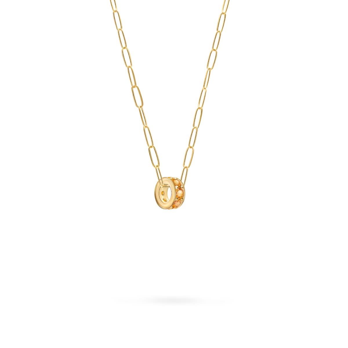 Rosecliff Citrine Bead in 14k Gold (November)