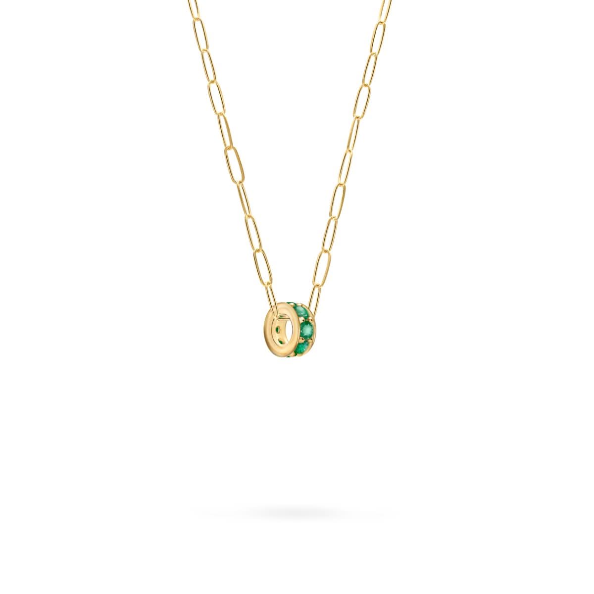 Rosecliff Emerald Bead in 14k Gold (May)