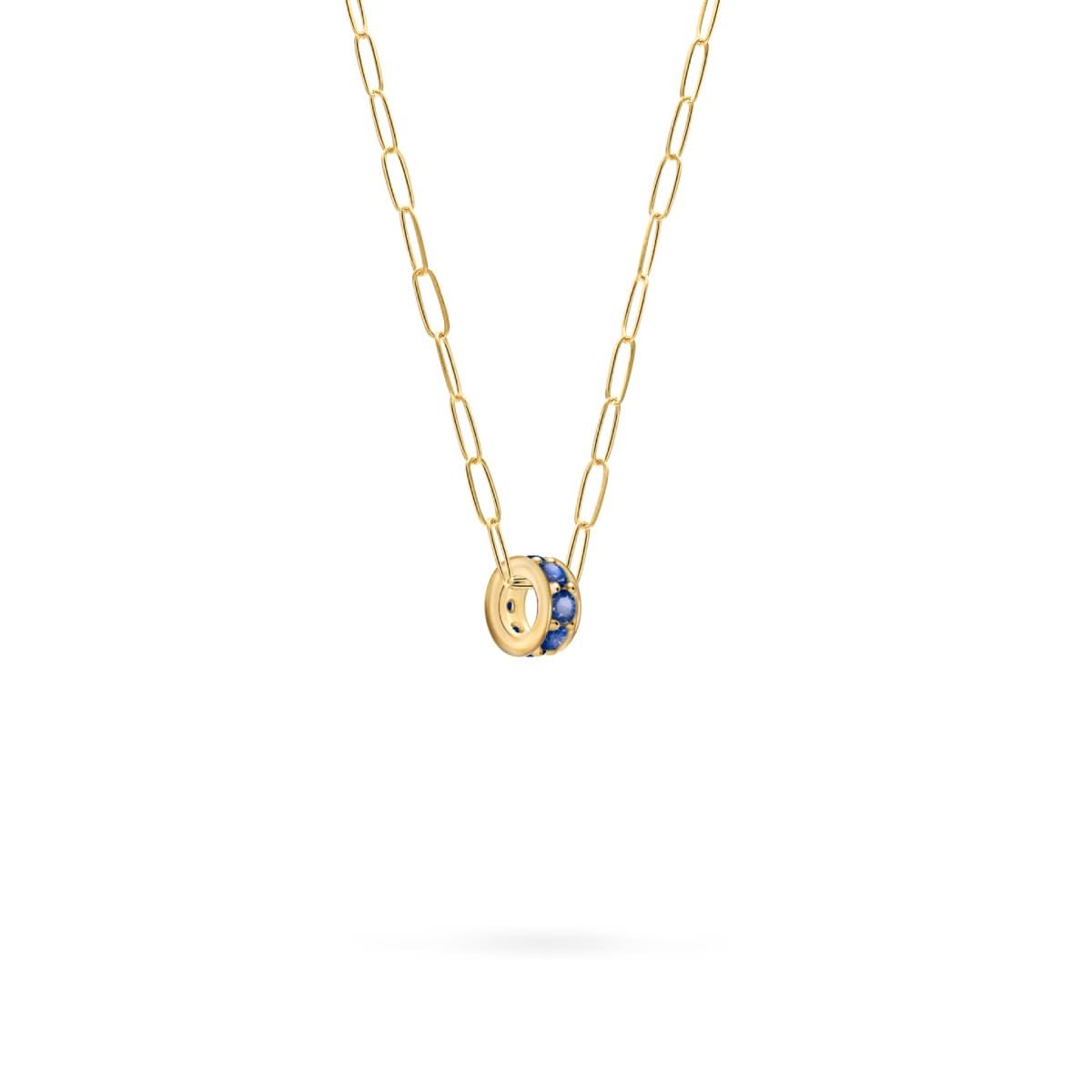 Rosecliff Sapphire Bead in 14k Gold (September)