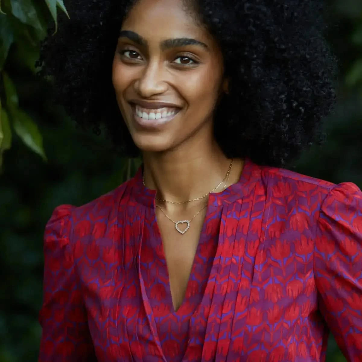 Rosecliff Heart Opal Necklace in 14k Gold (October)