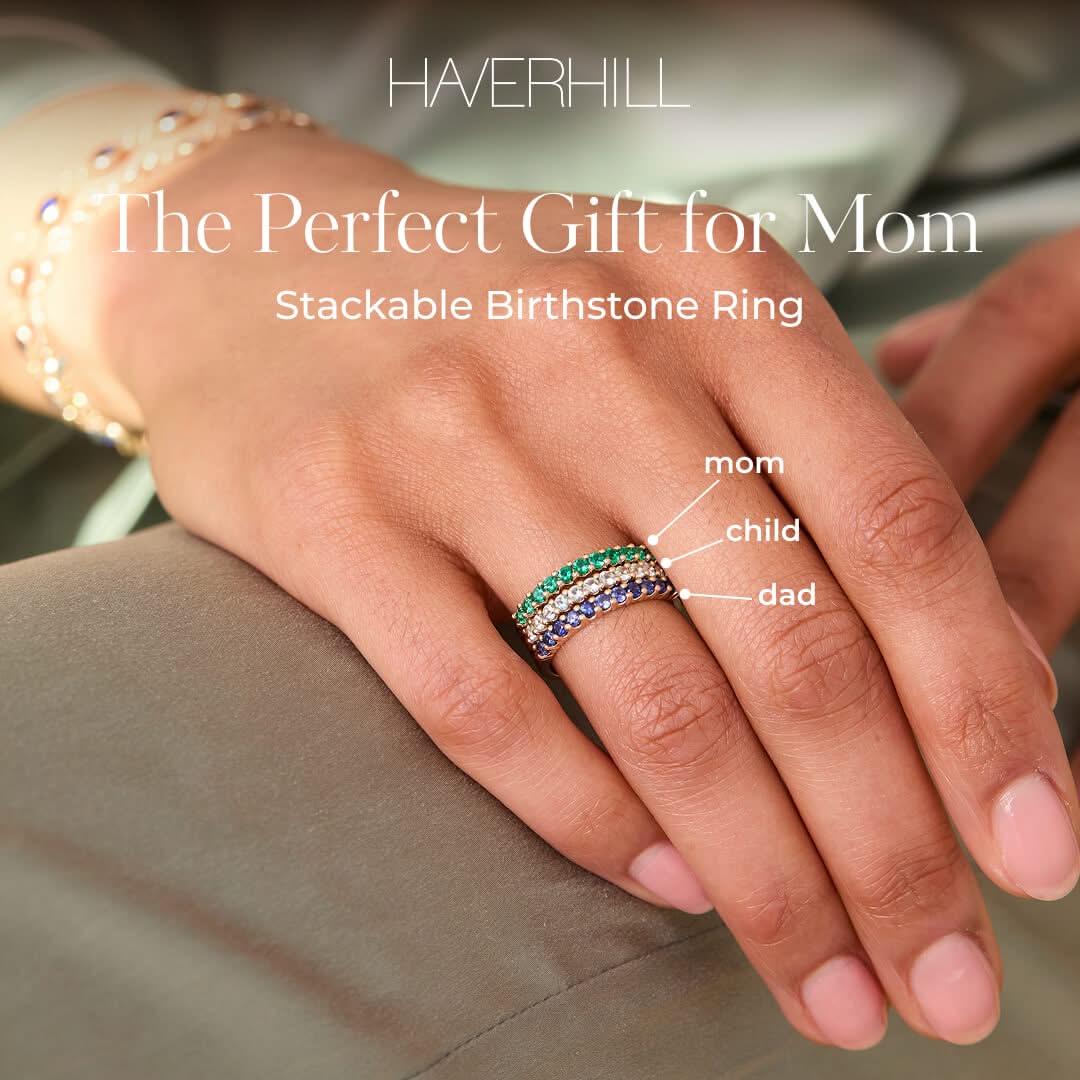 Rosecliff Sapphire Stackable Ring in 14k Gold (September)