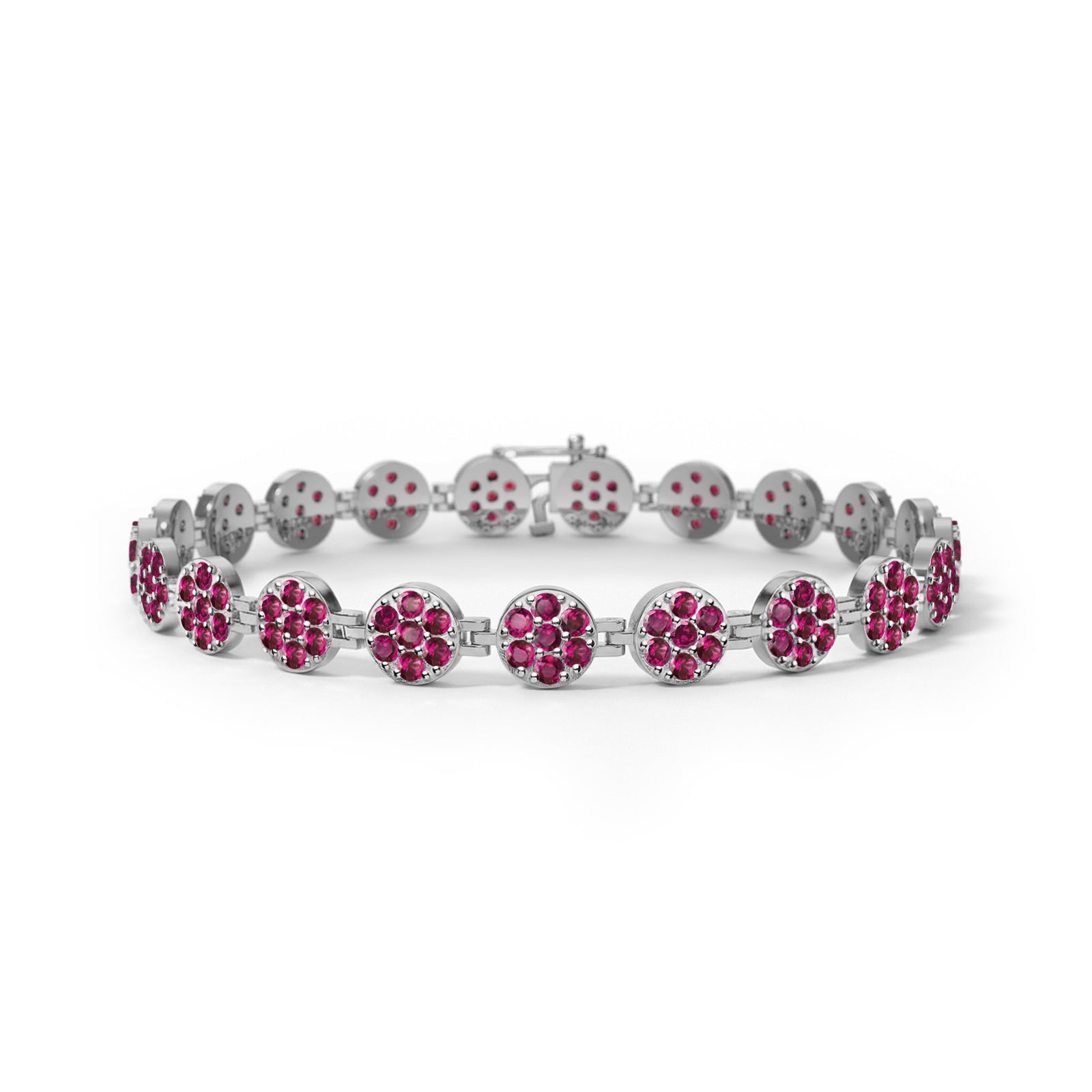 Rosecliff Tennis Ruby Bracelet in 14k Gold (July)