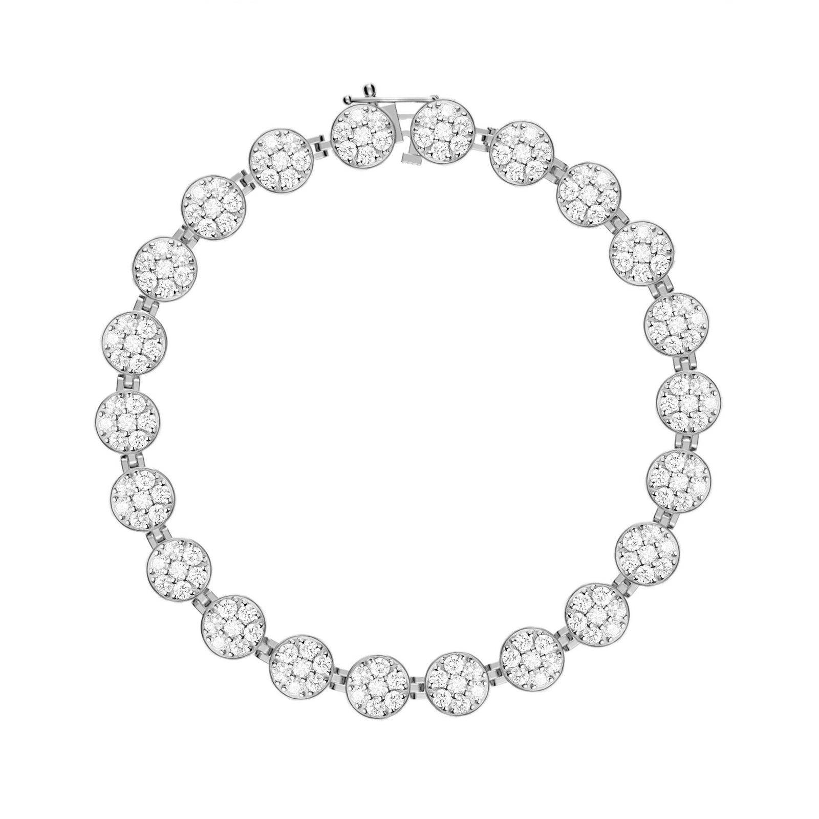 Rosecliff Tennis Bracelet in 14k Gold