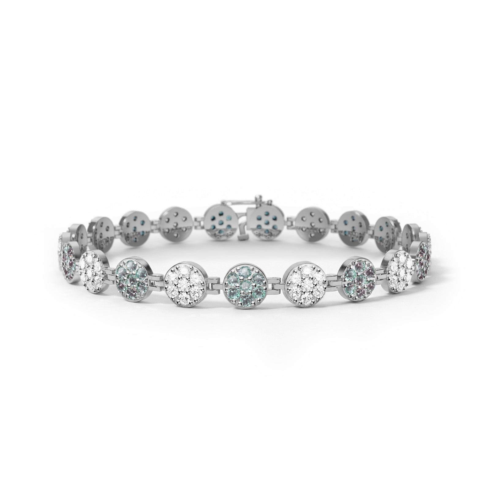 Rosecliff Tennis Diamond & Alexandrite Bracelet in 14k Gold (June)