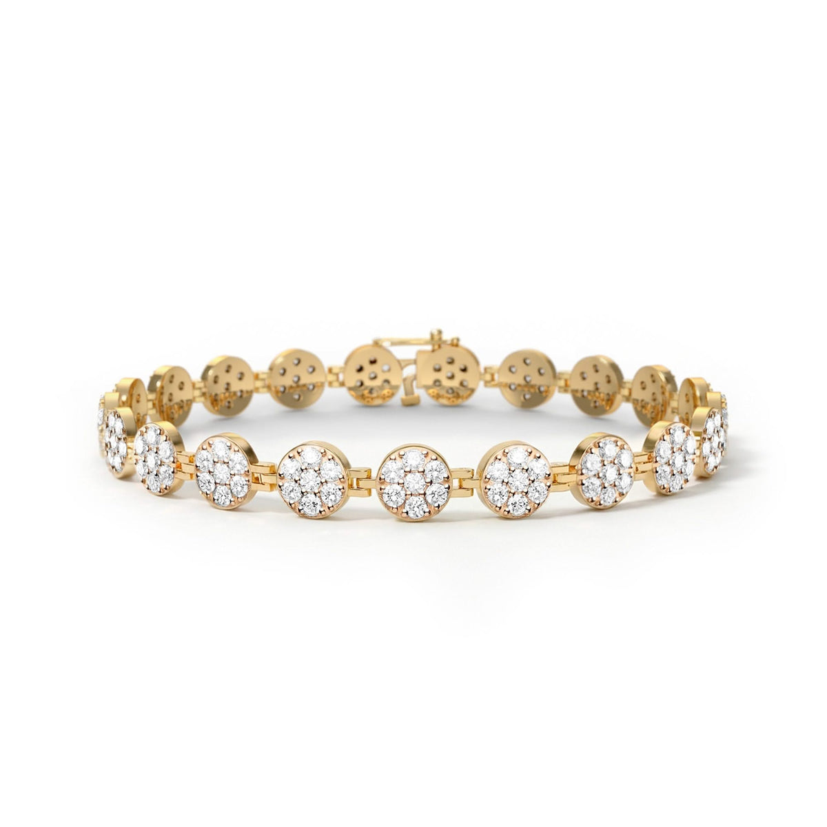 Rosecliff Tennis Bracelet in 14k Gold