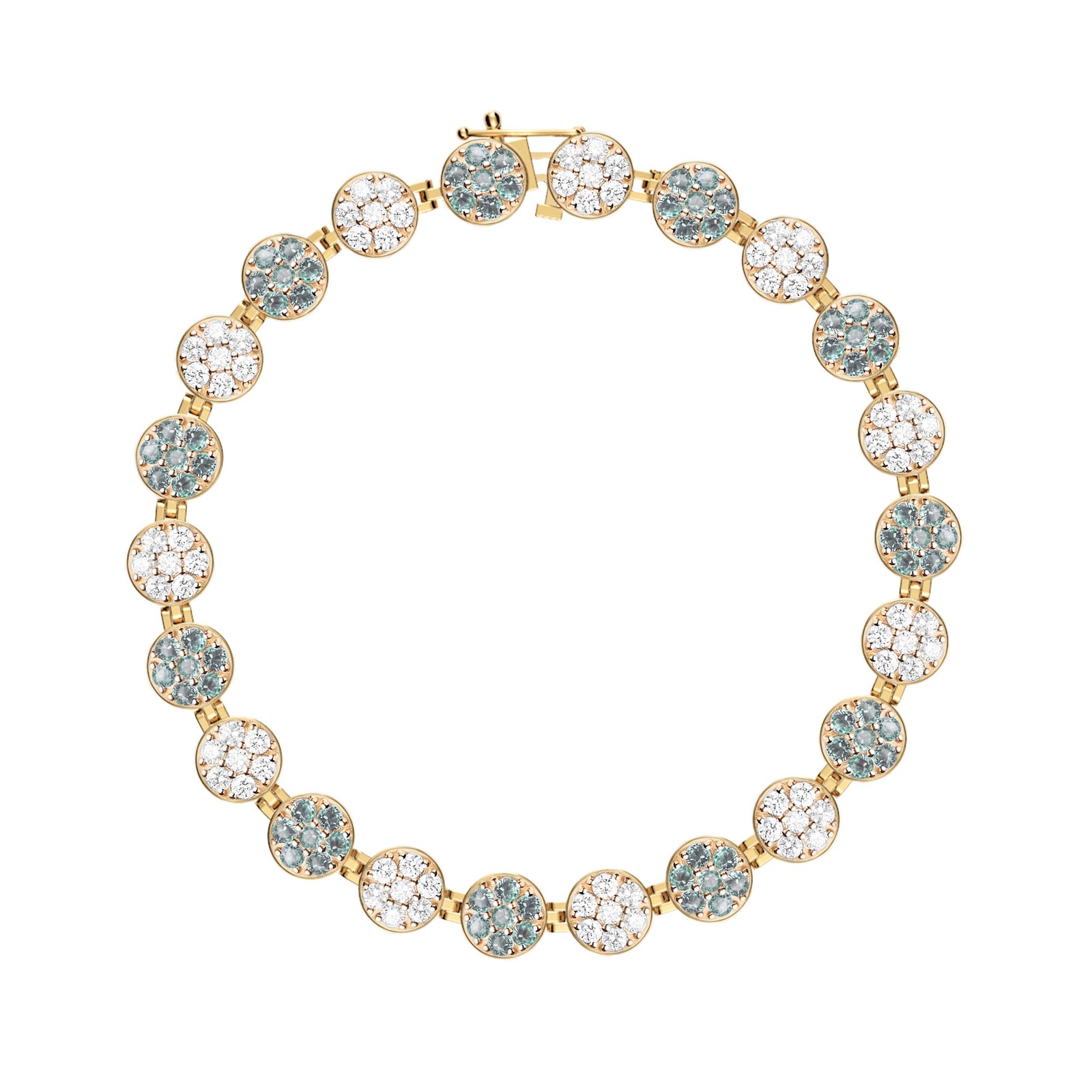 Rosecliff Tennis Diamond & Alexandrite Bracelet in 14k Gold (June)