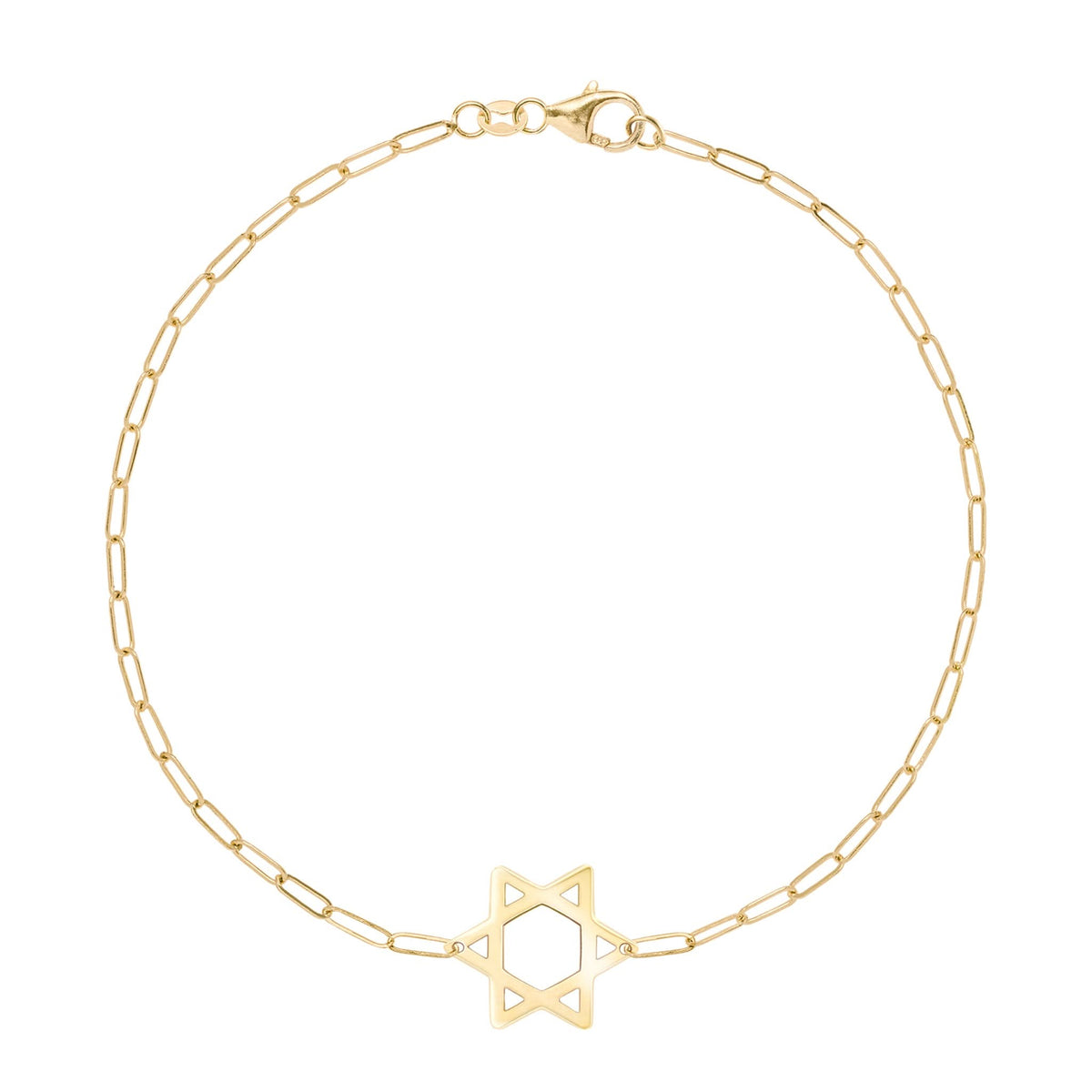 Star of David Adelaide Mini Bracelet in 14k Gold