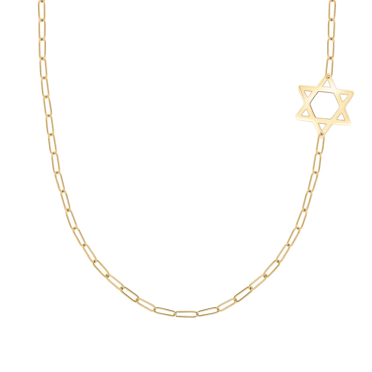 Star of David Adelaide Mini Necklace in 14k Gold
