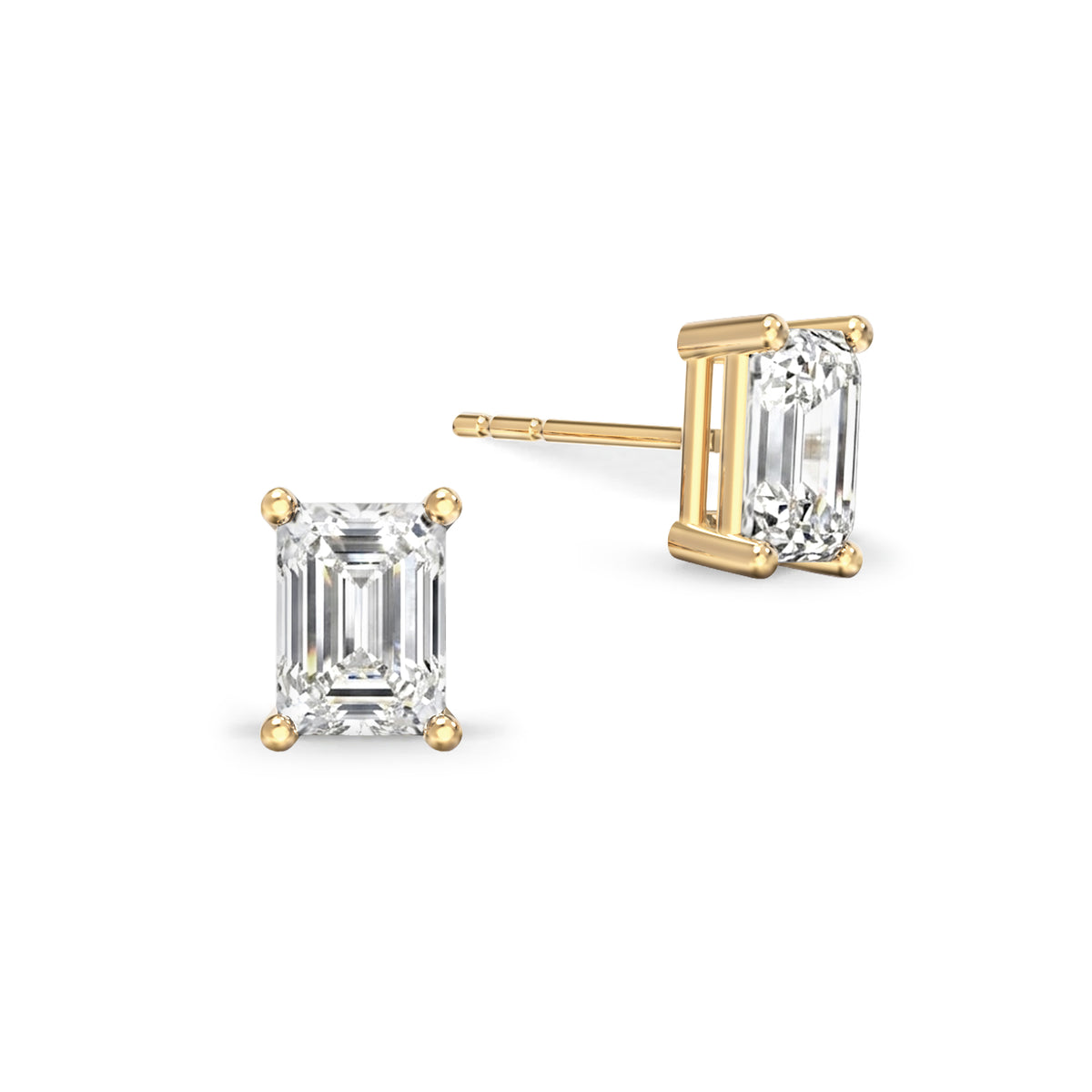 Warren Diamond Stud Earrings in 14k Gold (April)