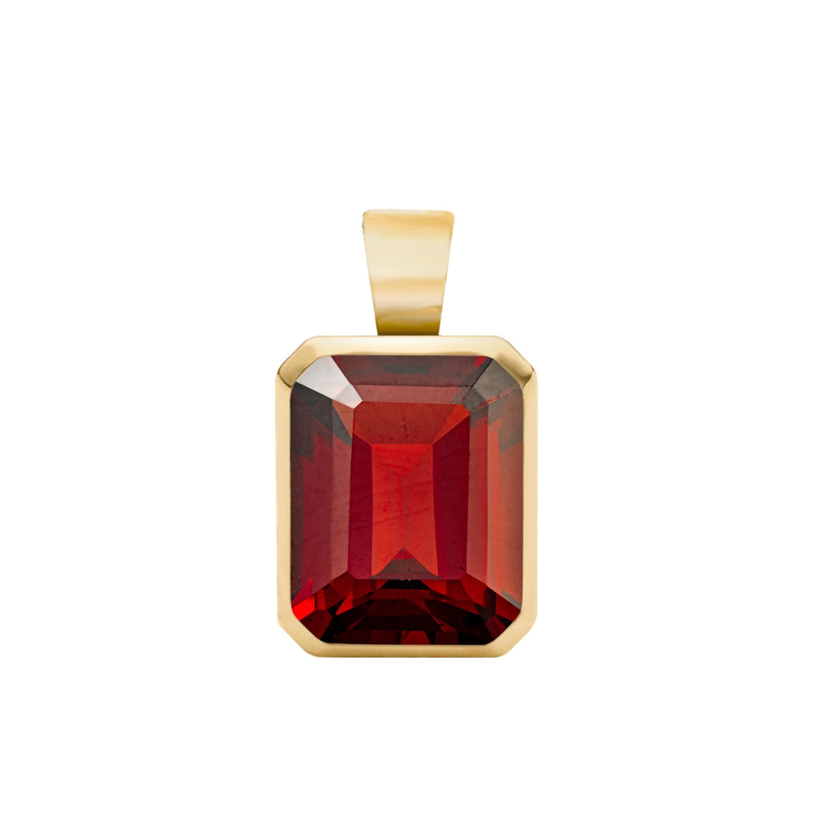 Warren Garnet Pendant in 14k Gold (January)