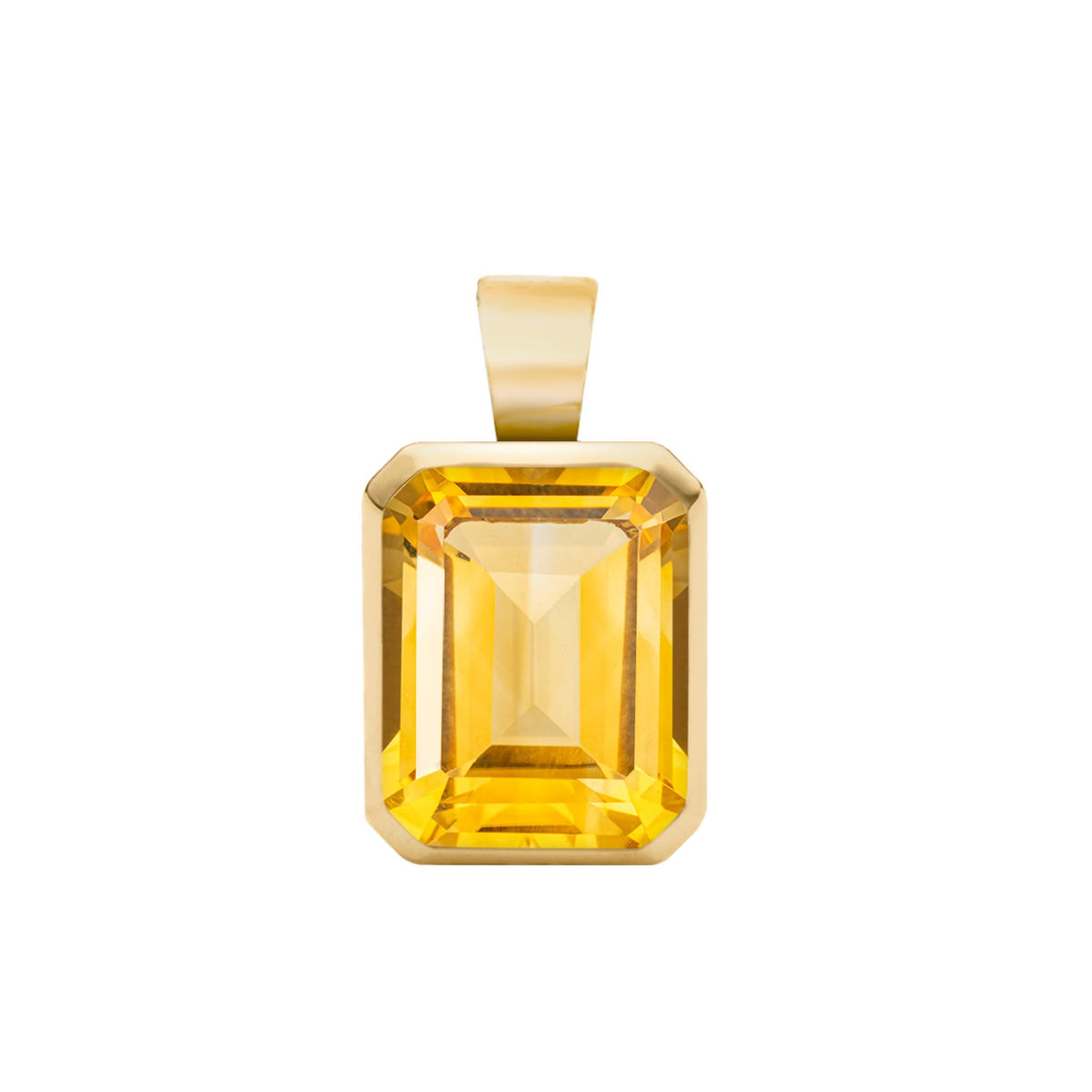 Warren Citrine Pendant in 14k Gold (November)