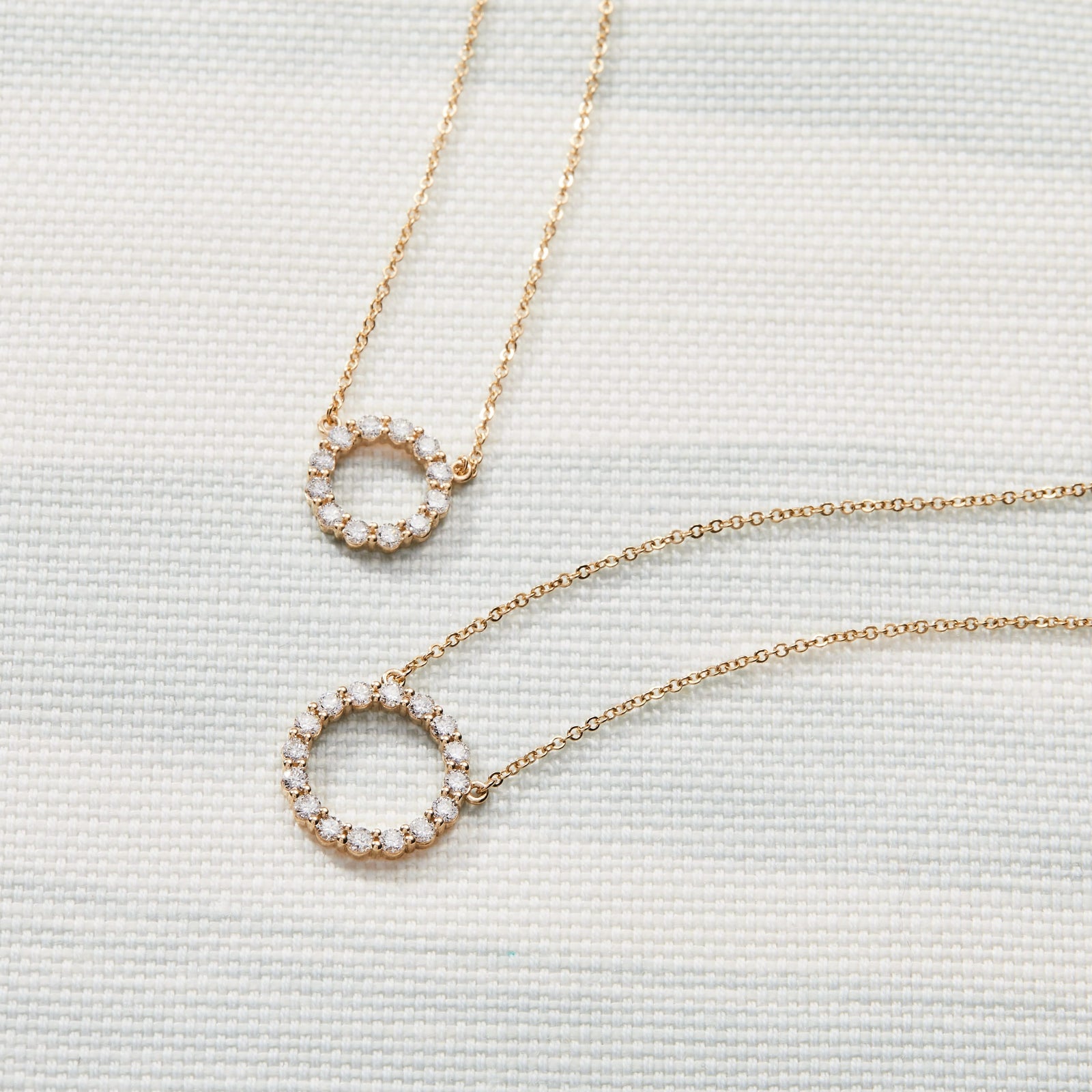 Rosecliff Circle Birthstone Necklace in 14k Gold