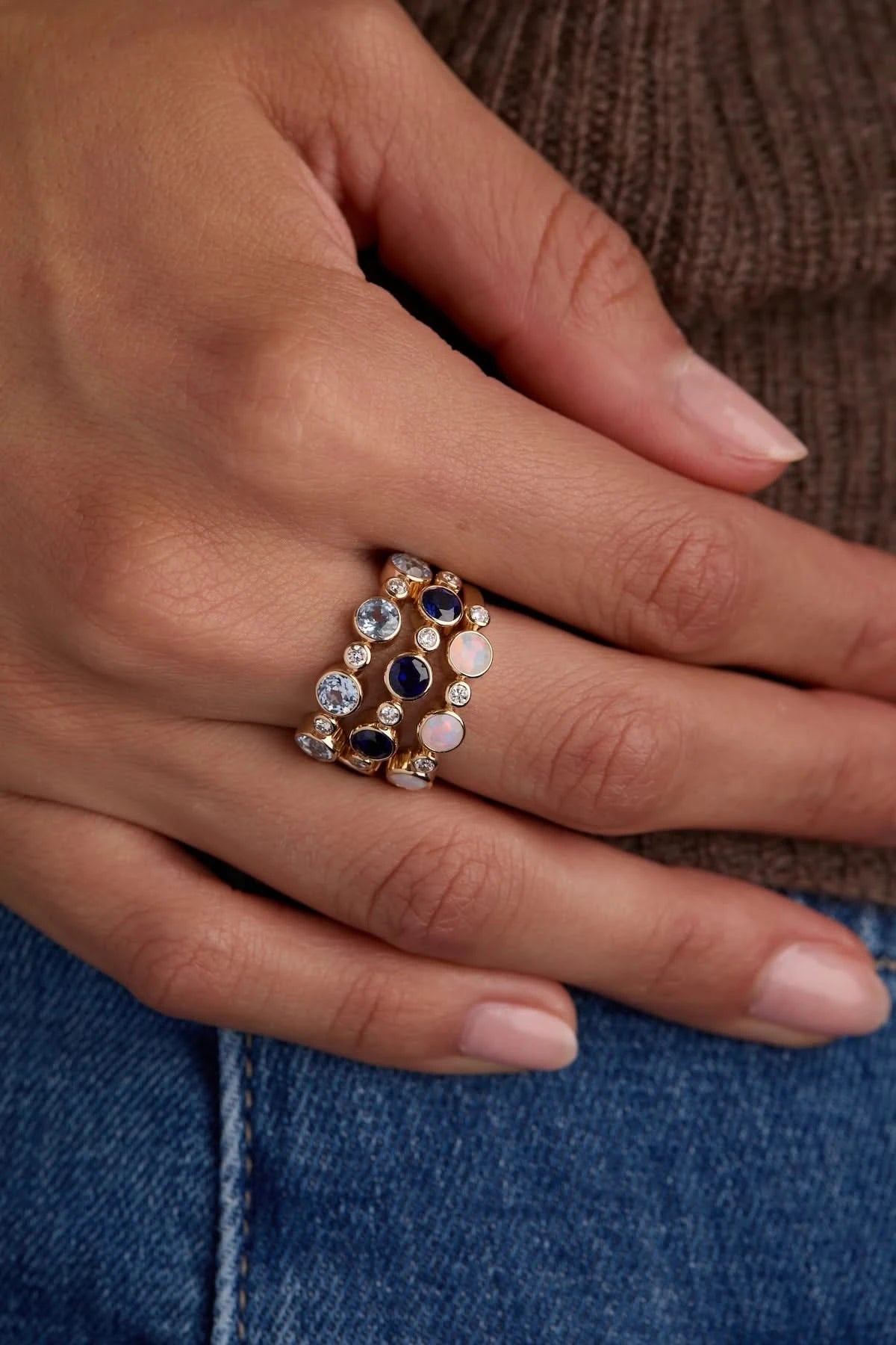 Barrington Birthstone Band Ring in 14k Gold