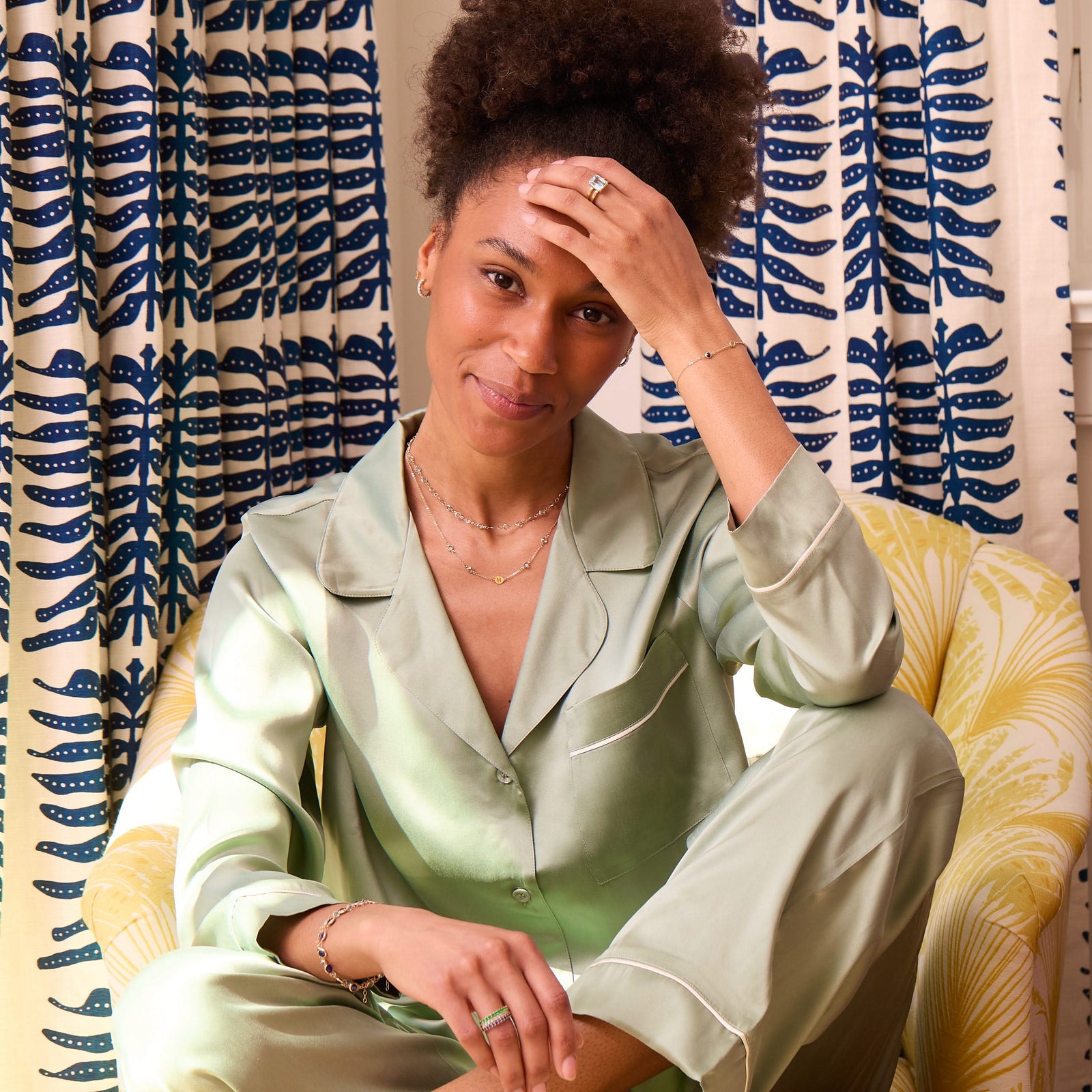 Petite 2 Birthstone Bracelet in 14k Gold