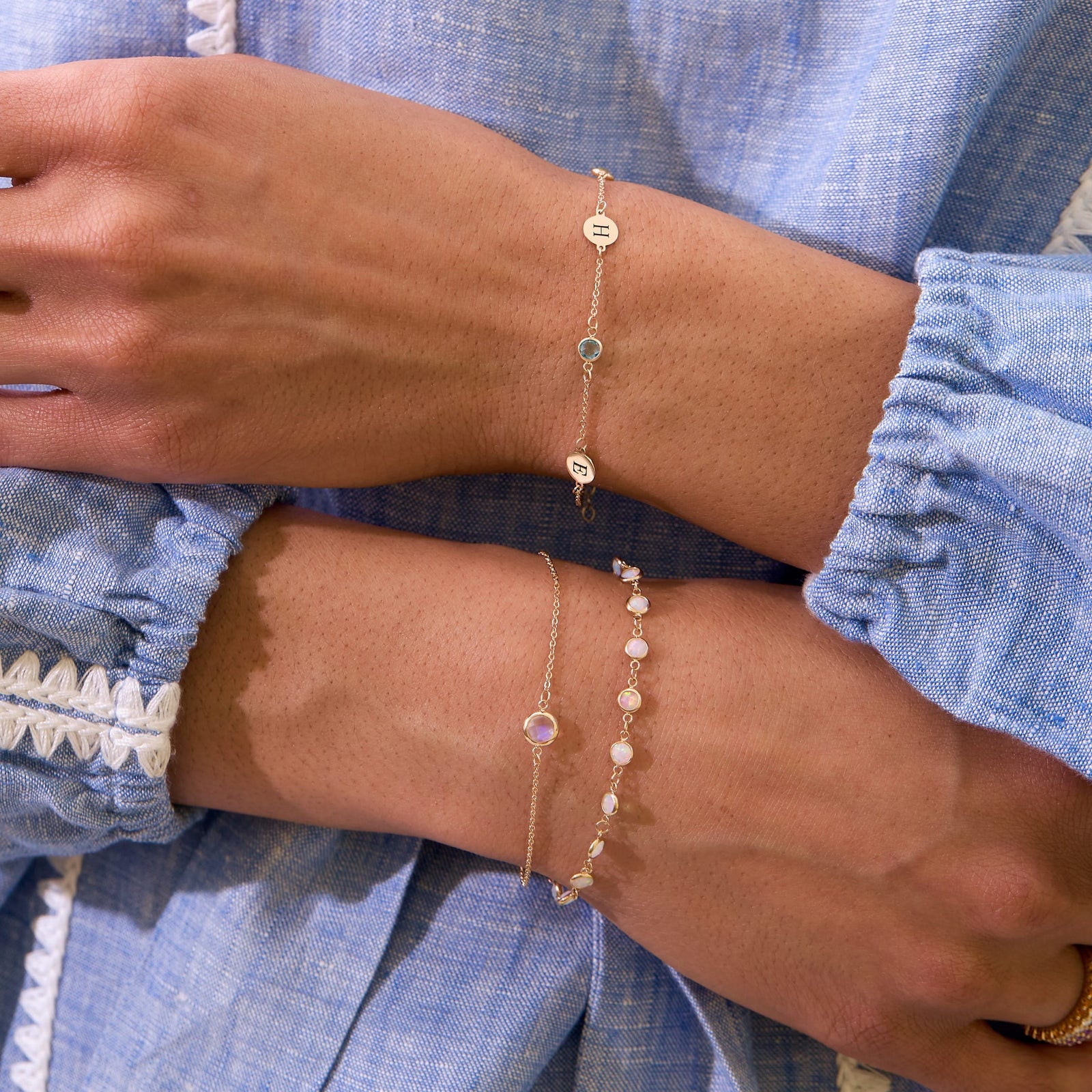 Grand 1 Birthstone Bracelet in 14k Gold