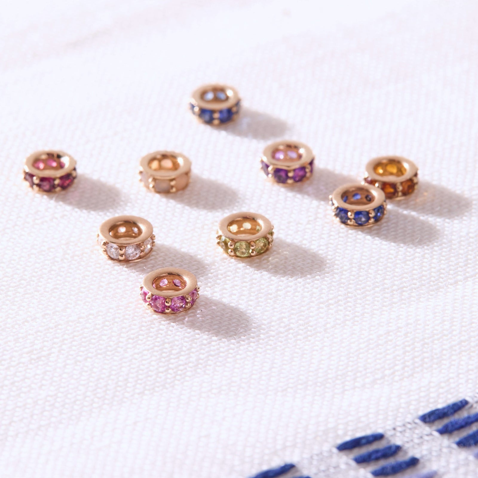 Rosecliff Garnet Bead in 14k Gold (January)