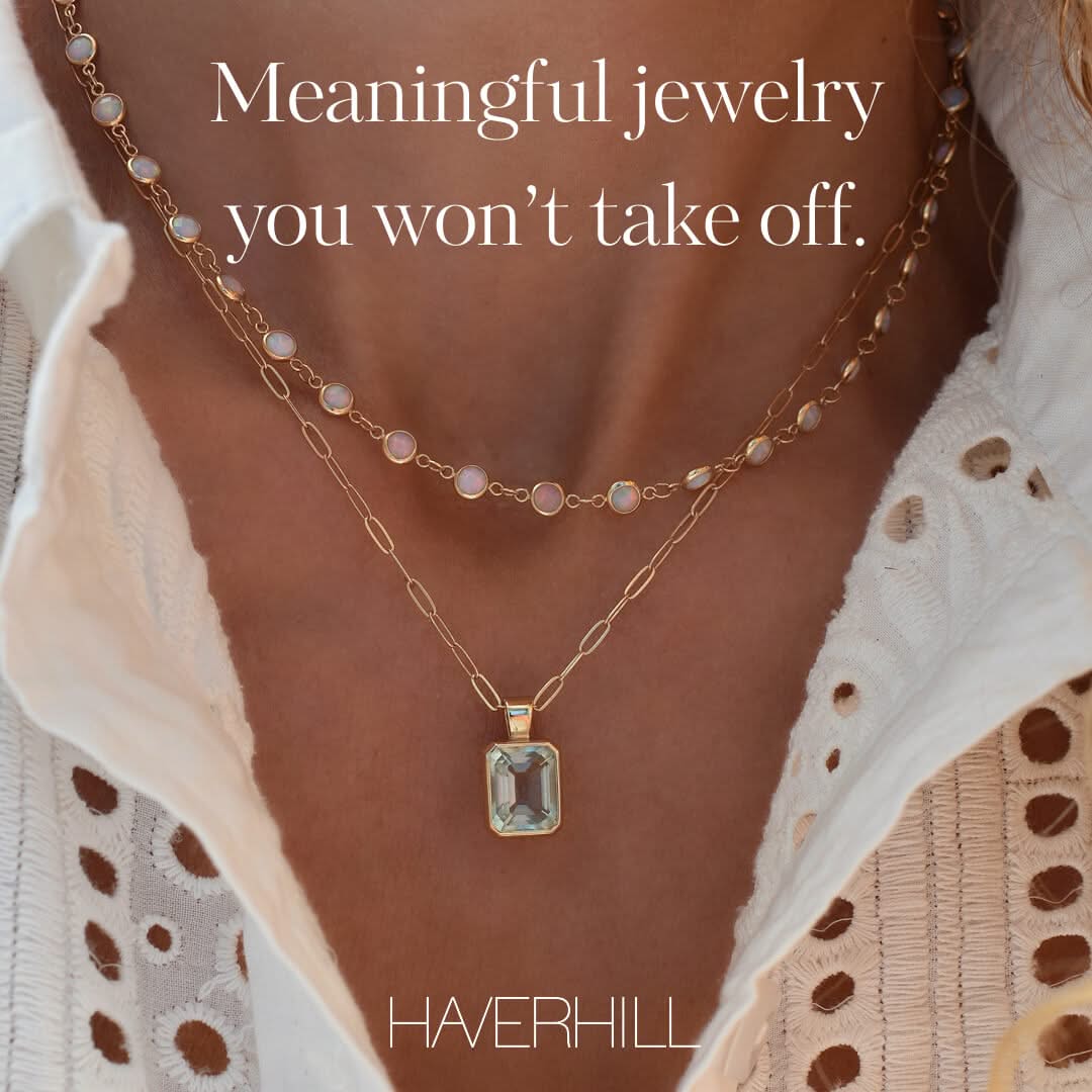 Newport Birthstone Necklace in 14k Gold