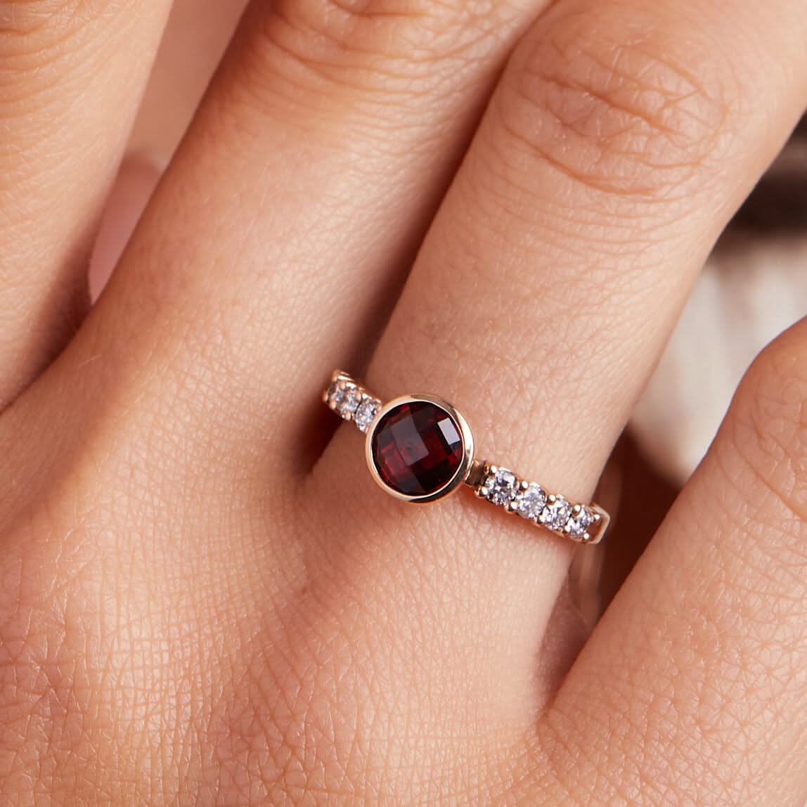 Rosecliff Grand Ring in 14k Gold