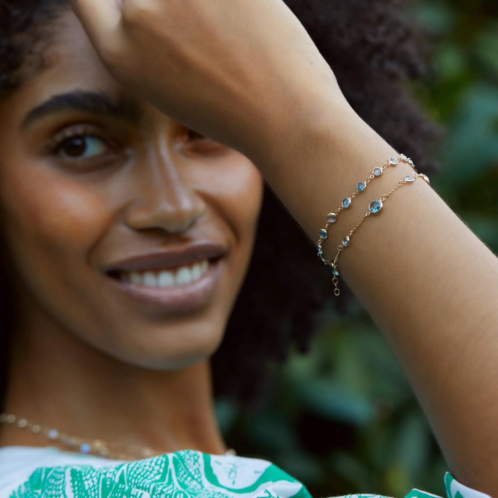 Newport Birthstone Bracelet in 14k Gold