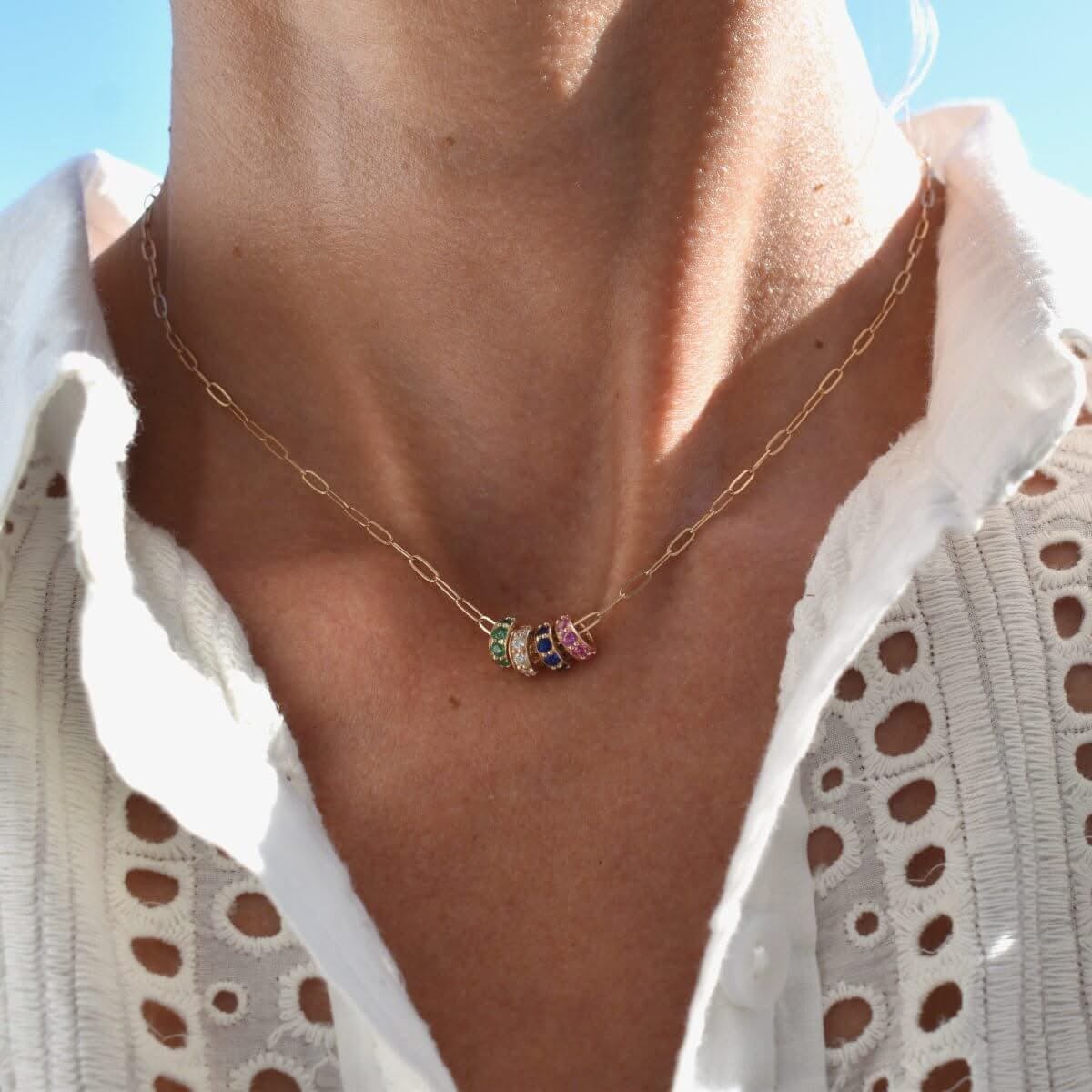 Rosecliff Birthstone Bead in 14k Gold