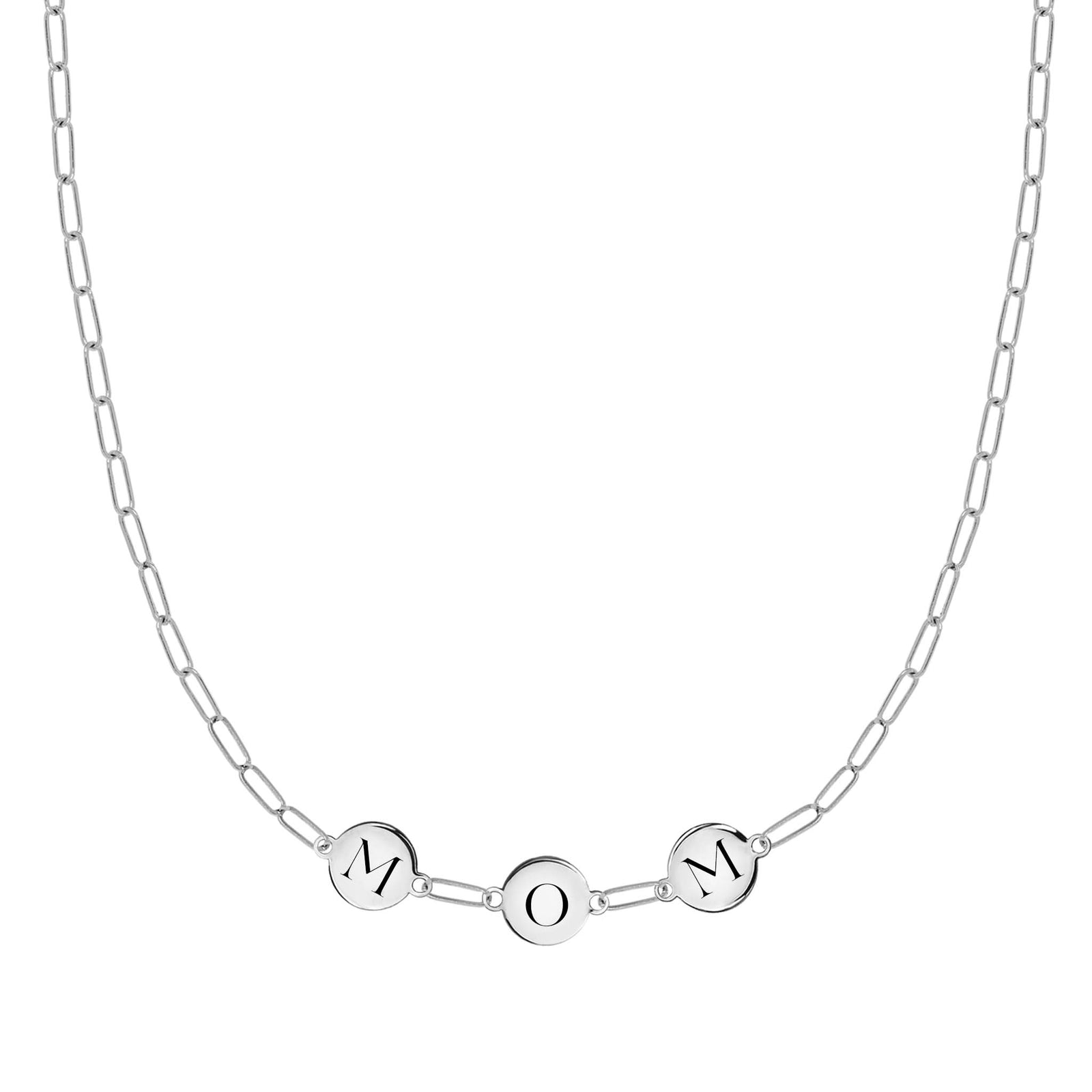 MOM Necklace on Adelaide Mini in 14k Gold