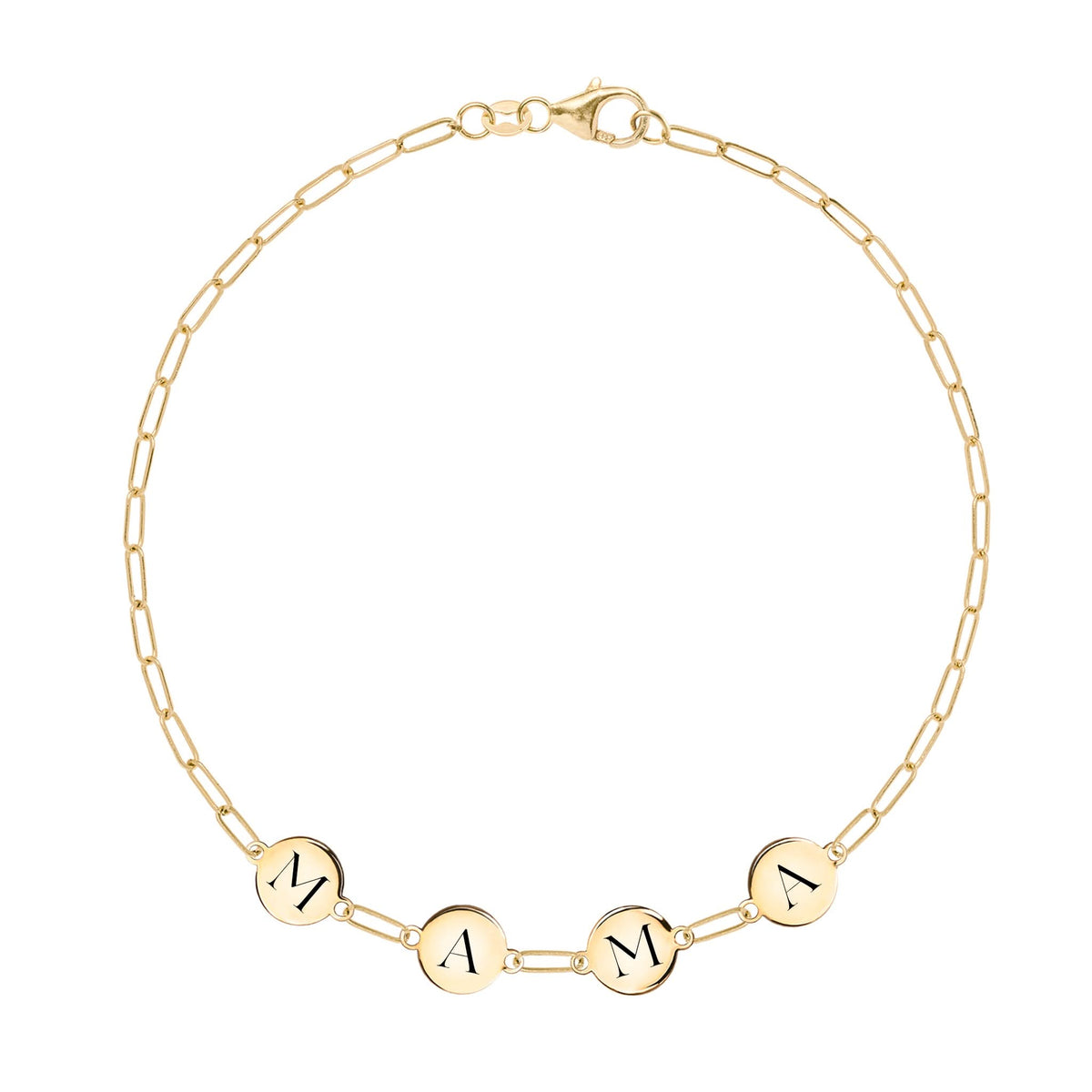 MAMA Adelaide Mini Bracelet in 14k Gold