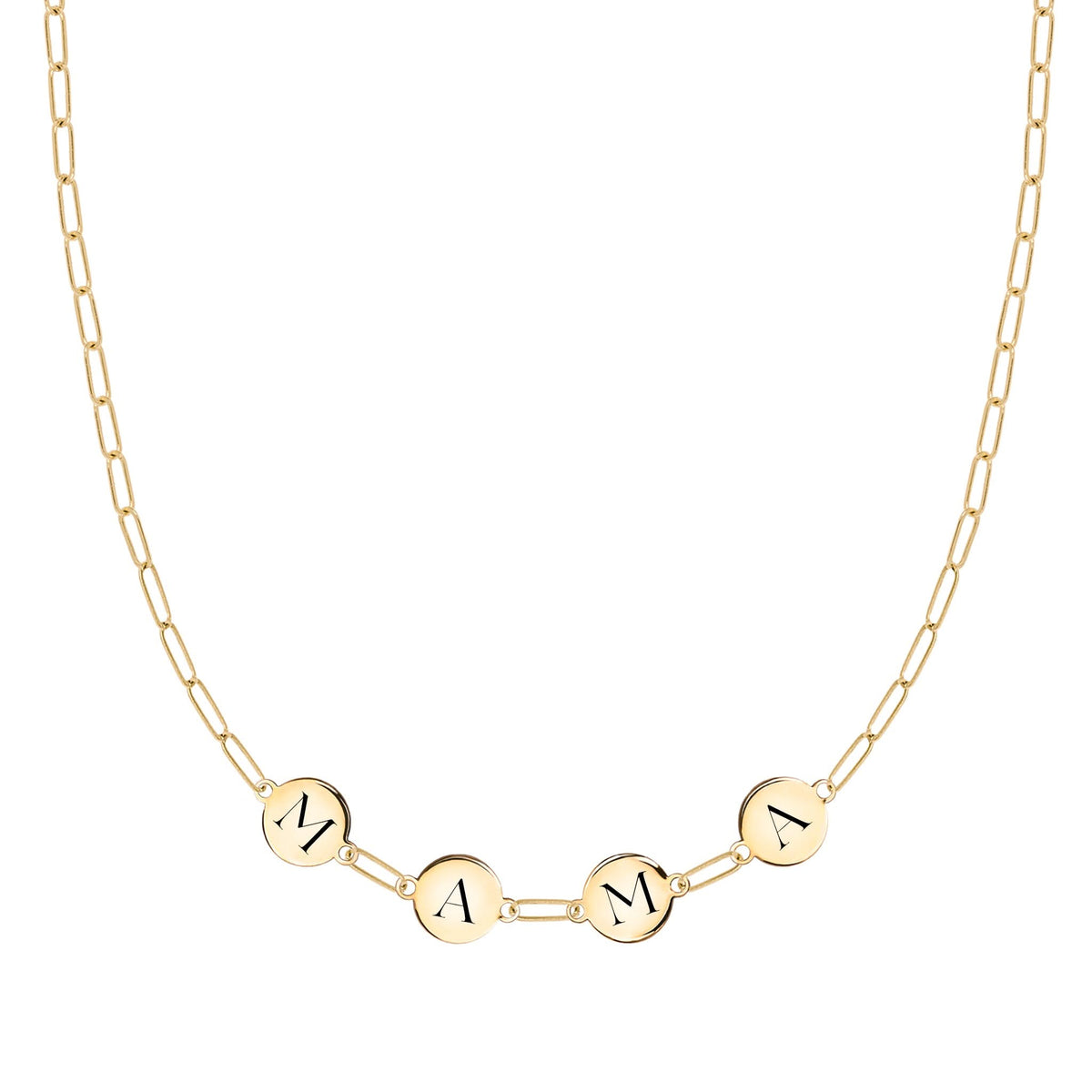 MAMA Adelaide Mini Necklace in 14k Gold