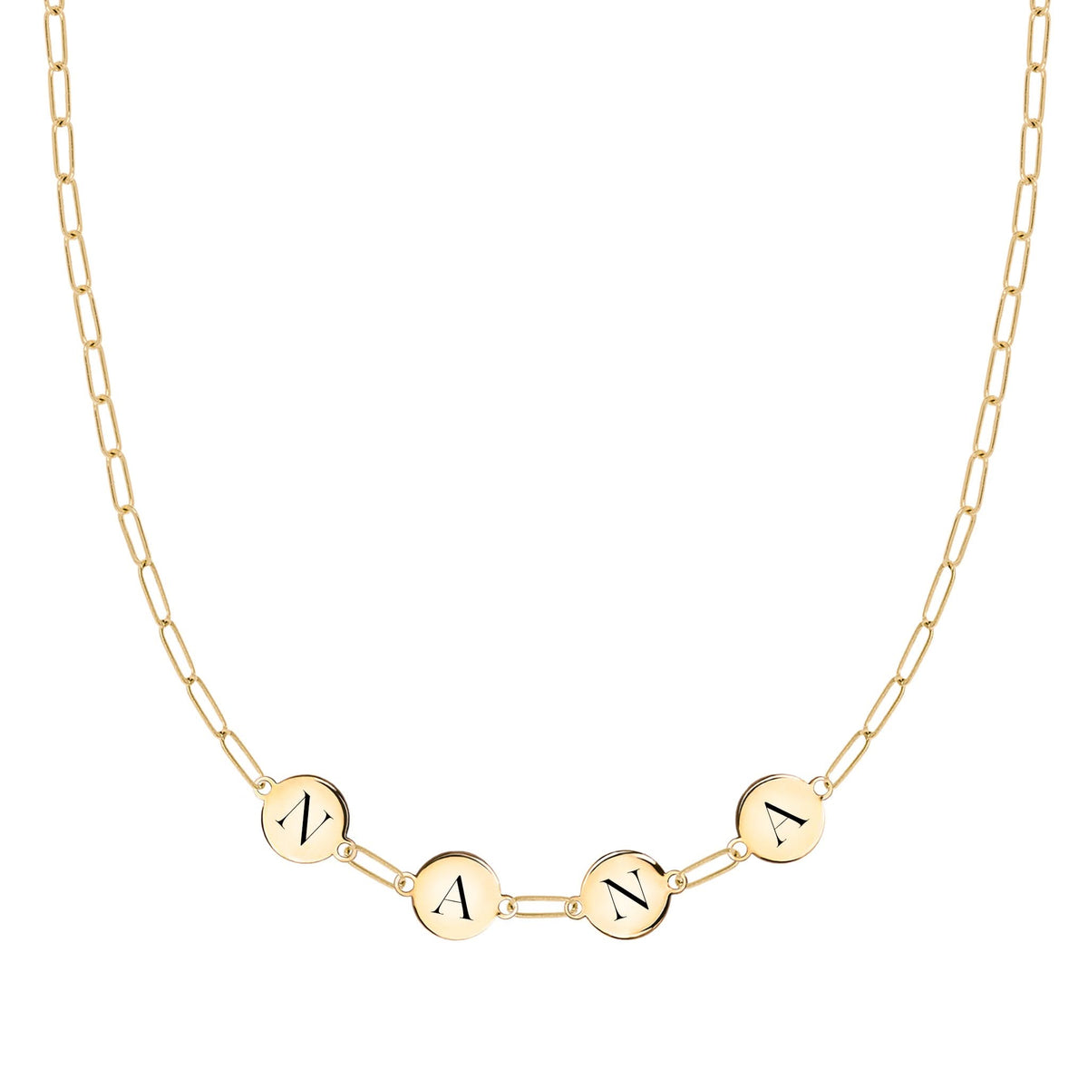 NANA Necklace on Adelaide Mini in 14k Gold