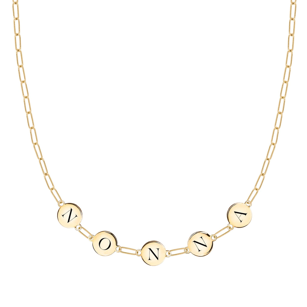 NONNA Necklace on Adelaide Mini in 14k Gold