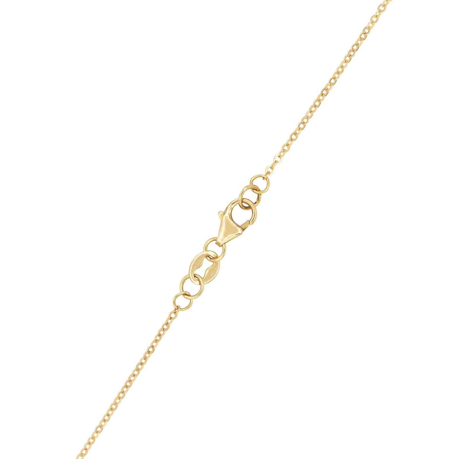 Petite 1 Moonstone Necklace in 14k Gold (June)