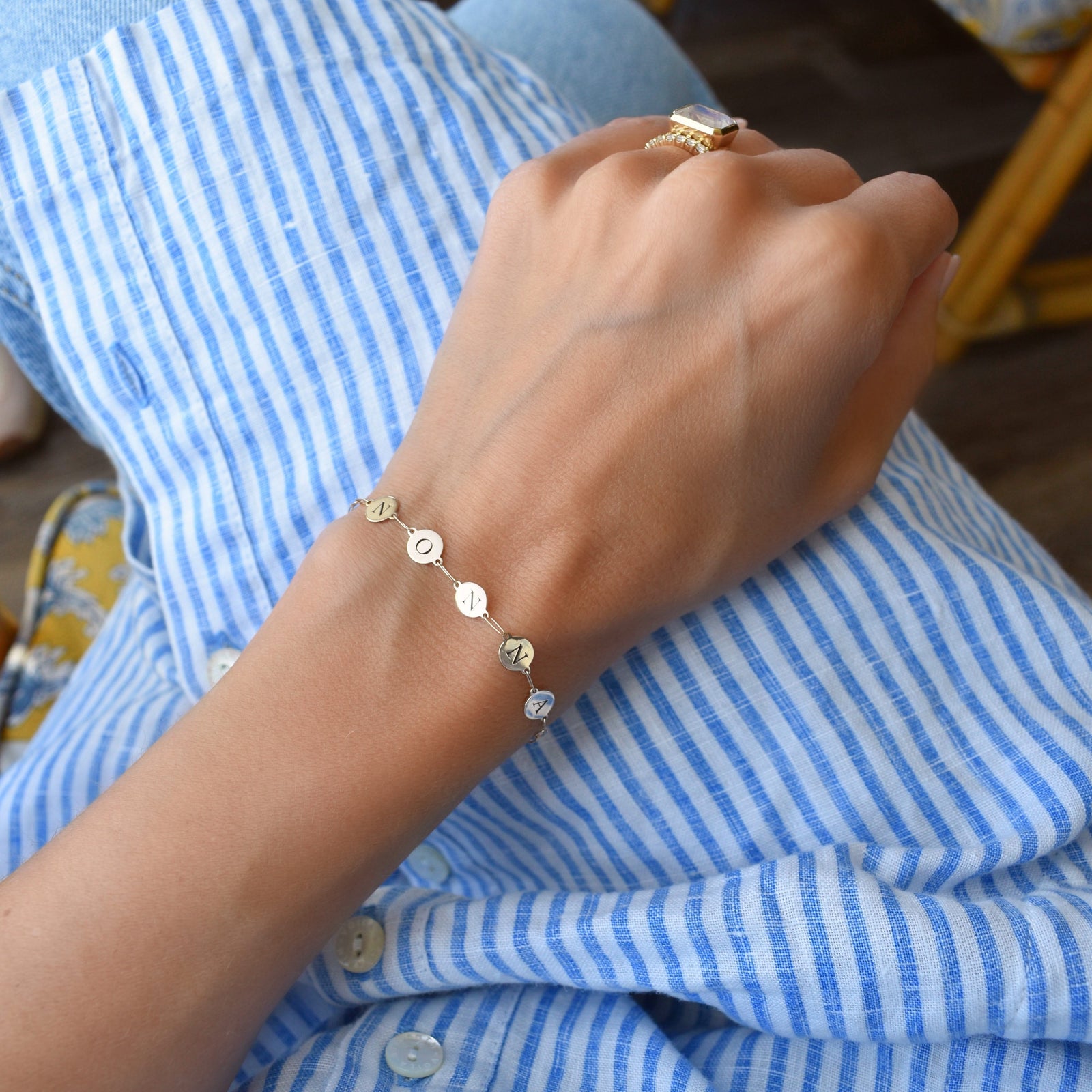 NONNA Bracelet on Adelaide Mini in 14k Gold