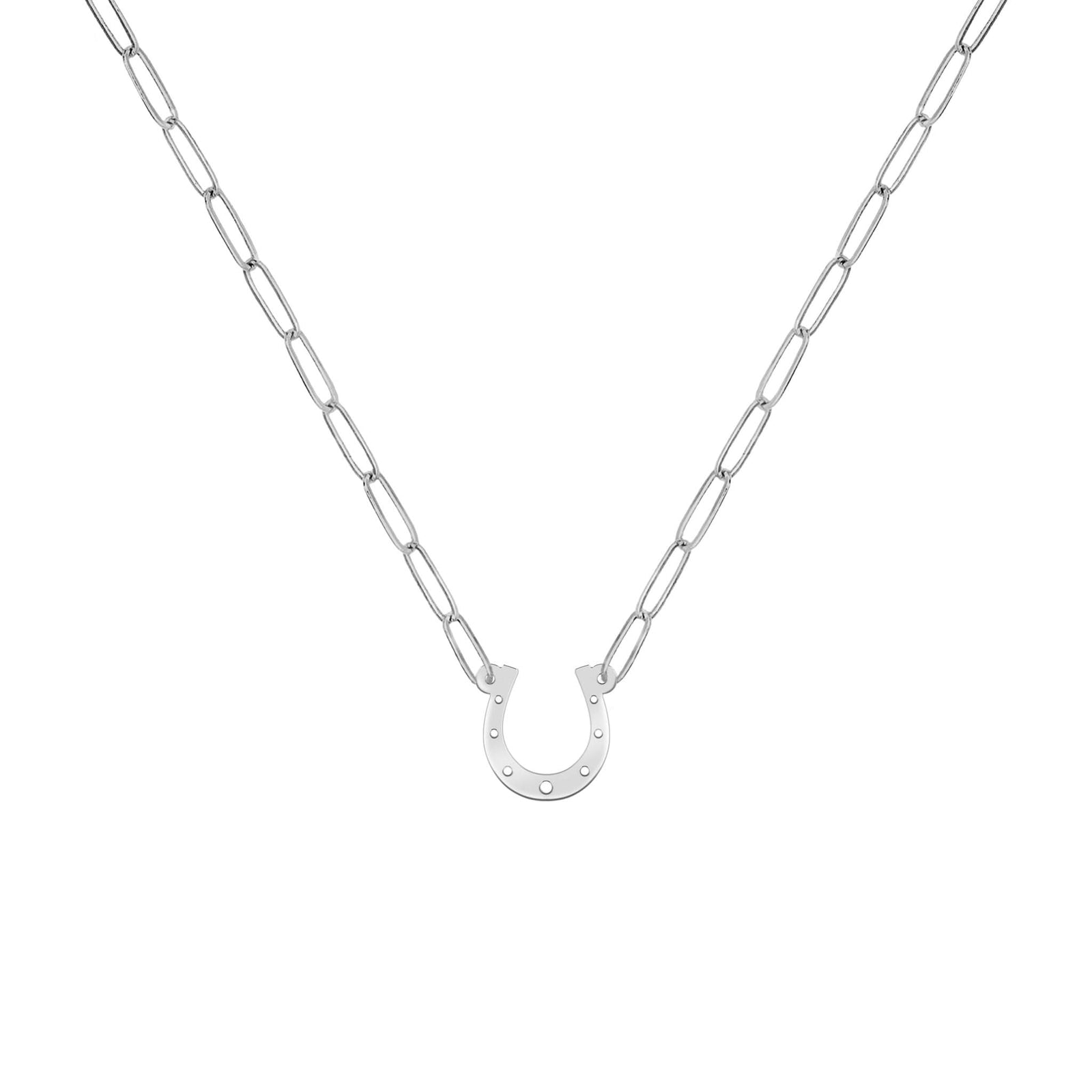 Small Horseshoe Adelaide Mini Necklace in 14k Gold