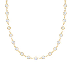 Newport Moonstone Necklace in 14k Gold (June)