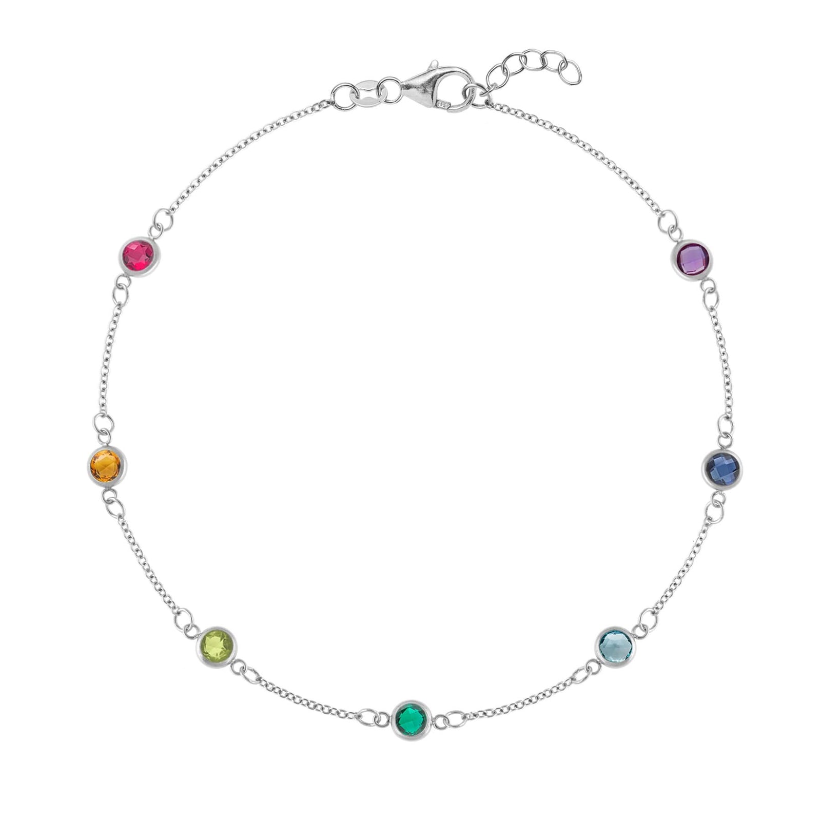 Rainbow Bracelet in 14k Gold