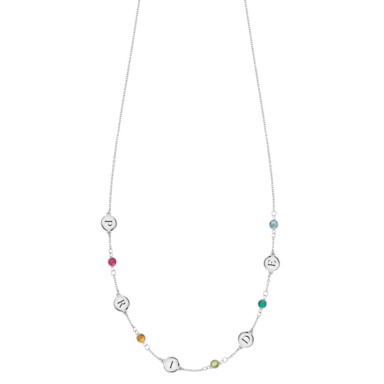 Rainbow Pride Necklace in 14k Gold