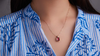 July Birthstone Pendant Necklace