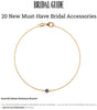 BridalGuide.com: 20 New Must-Have Bridal Accessories