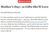 NewsBreak.com: Mother’s Day - 12 Gifts She’ll Love