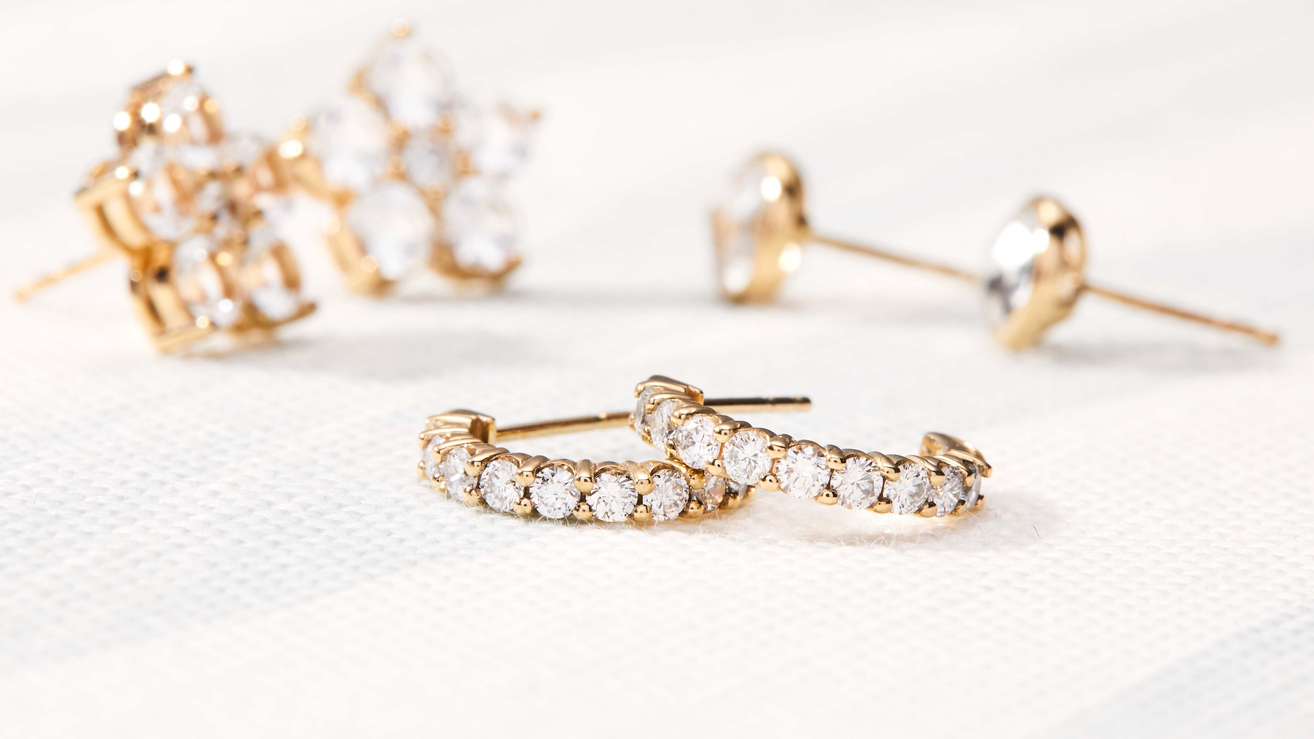 Earrings in Solid 14k Gold