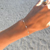 Bayberry 7 Moonstone Bracelet in 14k Gold (June)