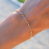 Bayberry 7 Citrine Bracelet in 14k Gold (November)